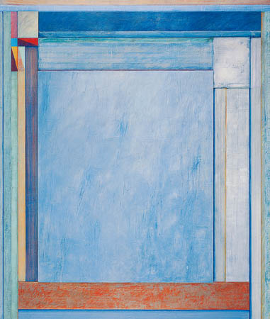 Branciforte Construct No. 12 / Acrylic paint on wood panel / 58" x 68" x 3 3/4" / 1999 : 1990s : Salvatore Pecoraro - Painter and Sculptor