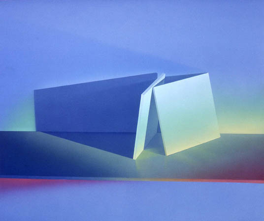 Prismatic Light Series No. 4  / Acrylic on canvas / 58" x 68" / 1977 : 1970s : Salvatore Pecoraro - Painter and Sculptor