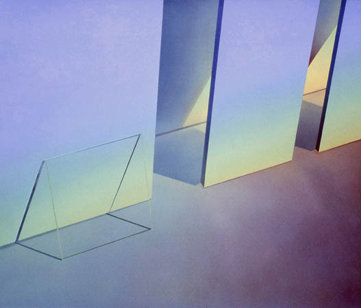 Prismatic Light Series No. 1 / Acrylic on canvas / 58" x 68" / 1977 : 1970s : Salvatore Pecoraro - Painter and Sculptor