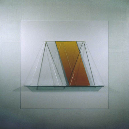 Prismatic Construction No. 80 / Acrylic paint on canvas sheet / 68" x 68" x 4 1/2" / 1980 : 1980s : Salvatore Pecoraro - Painter and Sculptor