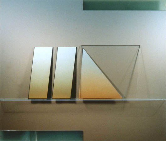 TEmple 8 7540 / Acrylic paint on acrylic sheet / 48" x 58" x 4 1/2" / 1982 : 1980s : Salvatore Pecoraro - Painter and Sculptor