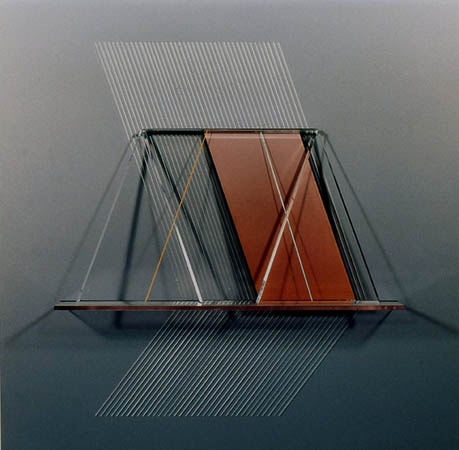 Prismatic Construction No. 77 / Acrylic paint on Plexiglas / 36" x 36" x 4 1/2" / 1980 : 1980s : Salvatore Pecoraro - Painter and Sculptor