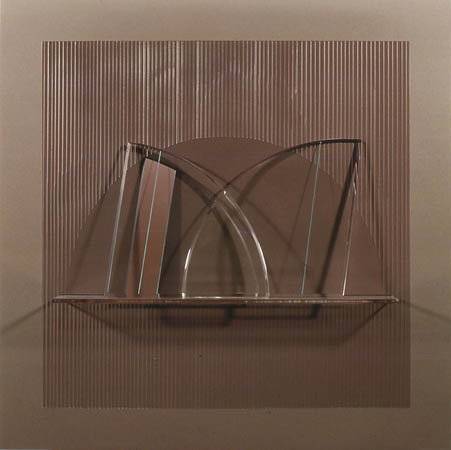 Prismatic Construction No. 80 / Acrylic paint on white styrene and acrylic sheet / 24" x 24" x 4 1/2" / 1980 : 1980s : Salvatore Pecoraro - Painter and Sculptor