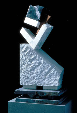 Untitled /  Marble and stone / 26" x 12" x 16" / 1987 : 1980s : Salvatore Pecoraro - Painter and Sculptor