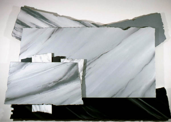 Carrara / Acrylic paint on Plexiglas / 56" x 38" x 3 1/2" / 1984 : 1980s : Salvatore Pecoraro - Painter and Sculptor