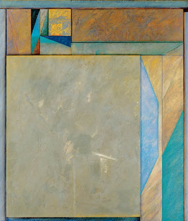 Branciforte Construct No. 2 / Acrylic paint on wood panel / 58" x 68" x 3 3/4" / 1997 : 1990s : Salvatore Pecoraro - Painter and Sculptor