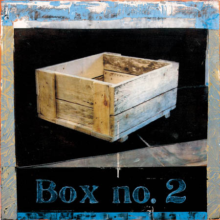 Box No. 2 / Acrylic paint on wood panel, ink jet photo on acrylic emulsion  / 2001 : 2000s : Salvatore Pecoraro - Painter and Sculptor