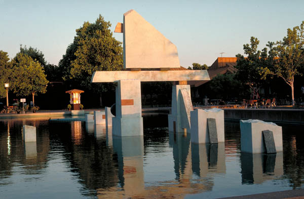 Ommagio A Tempo / Cast stone, marble, cast bronze / 720" x 312" x 252" / 1988 : Private & Public Commissions : Salvatore Pecoraro - Painter and Sculptor