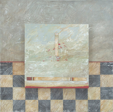 Impressionist Sky E=MC2 / 36" x 36" x 4" / 2009-2011 : Current Work : Salvatore Pecoraro - Painter and Sculptor