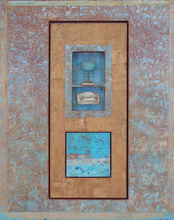 Three Degrees of Separation No.2 / 48" x 60" x3" / 2004 : Current Work : Salvatore Pecoraro - Painter and Sculptor