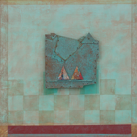 Cheyenne Copper No.4 / 36" x 36" x 2" / 2012 : Current Work : Salvatore Pecoraro - Painter and Sculptor