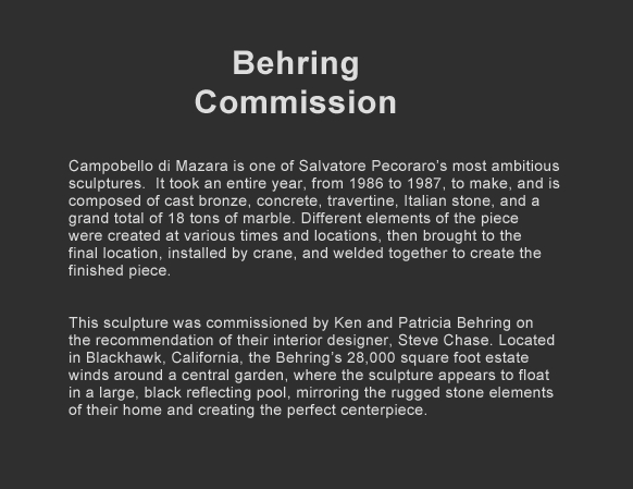  : Private & Public Commissions : Salvatore Pecoraro - Painter and Sculptor