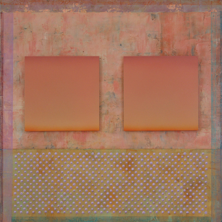 Gemini with Lavender Kisses / 36" x 36" x 4 1/2" / 2012 : Current Work : Salvatore Pecoraro - Painter and Sculptor